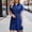 🔥 Dark Blue, variant on Sentmoon Denim Dress with Pockets Short Sleeve Lapel Plus Size Formal Dresses for Women 2026 Solid Color Regular Fit Breathable Button Down with Zipper Casual Summer Dress