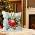 thumbnail image 6 of NWOKYZGH 1Pc Christmas Pillow Covers Xmas Tree Vintage Decorative Throw Pillow Covers 17x17 Pine Tree Holly Berry Pillow Case Cushion Case for Holiday New Year Decoration Couch Sofa, 6 of 6