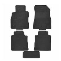 Ikon Motorsports Compatible with 2018-2024 Nissan Kicks Latex All Weather Floor Mats Rubber Carpet OE Factory Style Front Rear Black