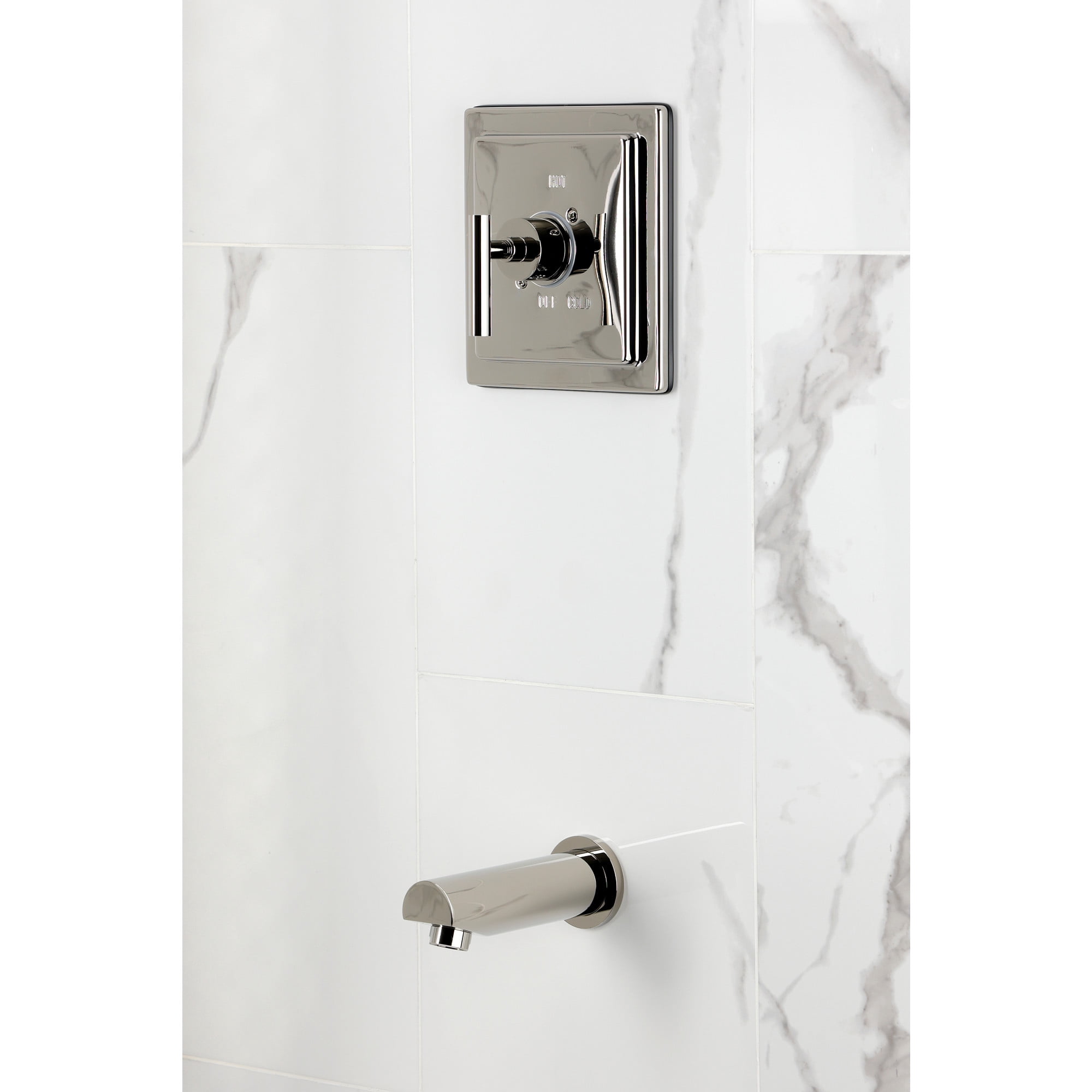 Kingston Brass KB8656CMLTO Manhattan Single-Handle Pressure Balanced Tub Faucet in Polished Nickel