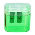thumbnail image 2 of BKER Covered Pencil Sharpener Compact Double Hole Colored Handheld Pencil Sharpener Suitable For Children Adults Students Schools Classes Families, 2 of 5