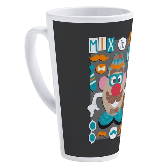 CafePress - Mr. Potato Head Mix It Up - 17 Oz White Ceramic Latte Mug