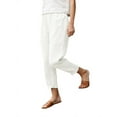 thumbnail image 2 of Elastic Waist Women Casual Pants Capri Ankle Trousers, 2 of 5