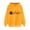 Yellow, variant on Blouse for Women Plus Size Hooded Love Printed Off Shoulder Sleeves Long Sleeved Sweatshirt Yellow XXL