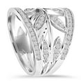 thumbnail image 2 of Pompeii 1CT Diamond Floral Knuckle Ring 14K White Gold (G/H,I1-I2), 2 of 4