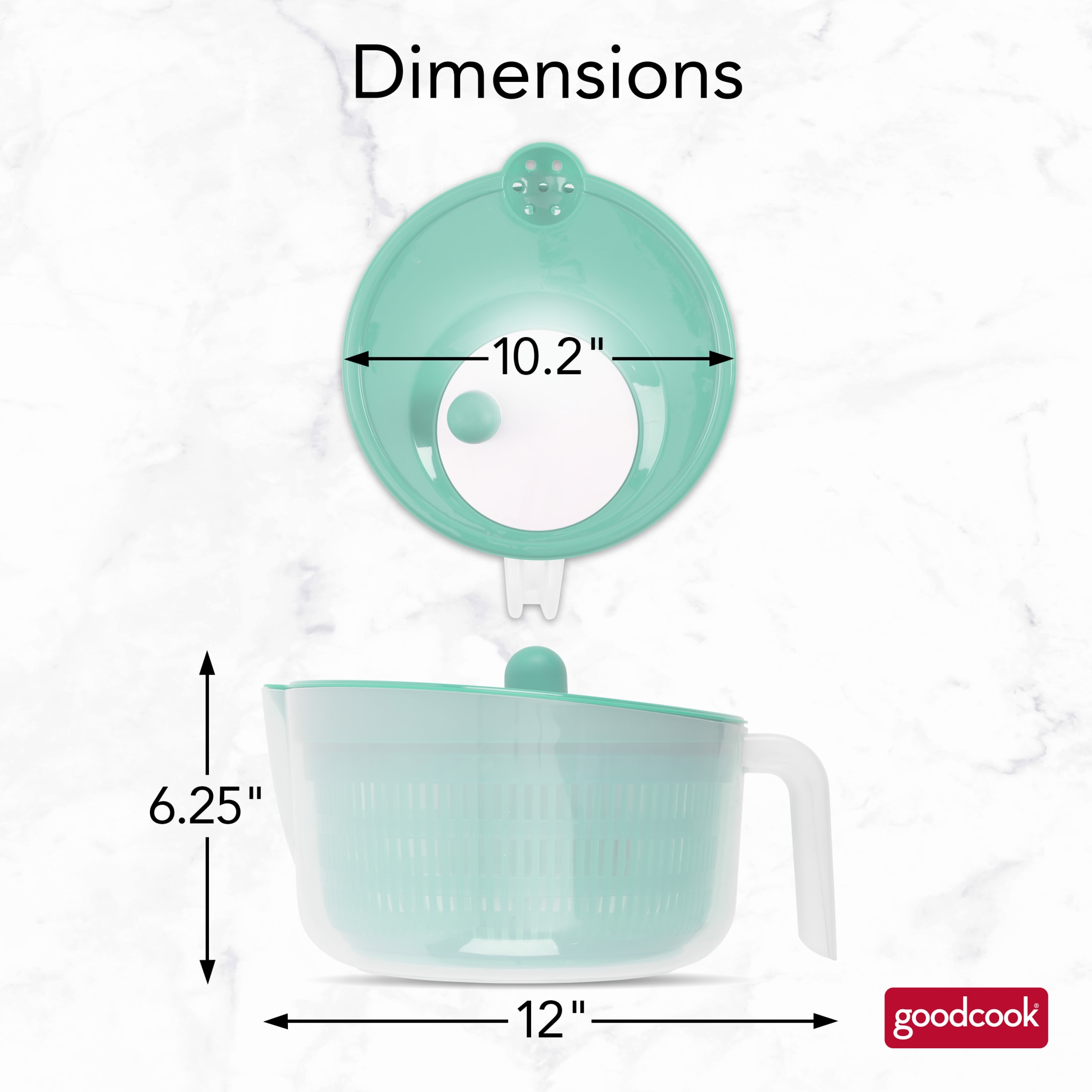 GoodCook Pro Salad Spinner, 6-Quart photo 5