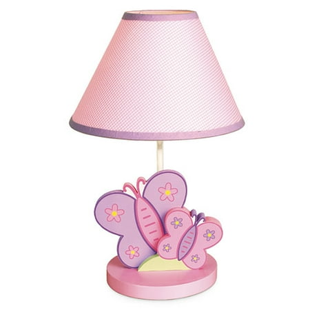 Bedtime Originals Butterfly Kisses Lamp With Shade