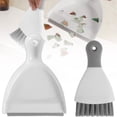 thumbnail image 2 of Mini Dustpan and Brush Set Portable Table Top Cleaning Brush and Dustpan Set Dining Table Crumb Sweeper with Soft Bristles for Home Office, 2 of 8