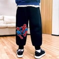 thumbnail image 2 of Pantalones deportivos lindos para niños con animación periférica de Marvel Spider-Man, pantalones deportivos de polar geniales con personalidad creativa para niños, 2 of 6