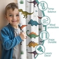 thumbnail image 3 of Blackout Kids Curtains,White Dinosaurs Pterosaurs Plants Pattern Childrens Insulated Curtains Set Of 2,Bedroom Essentials,Toddler Room Decor 52"x84", 3 of 5