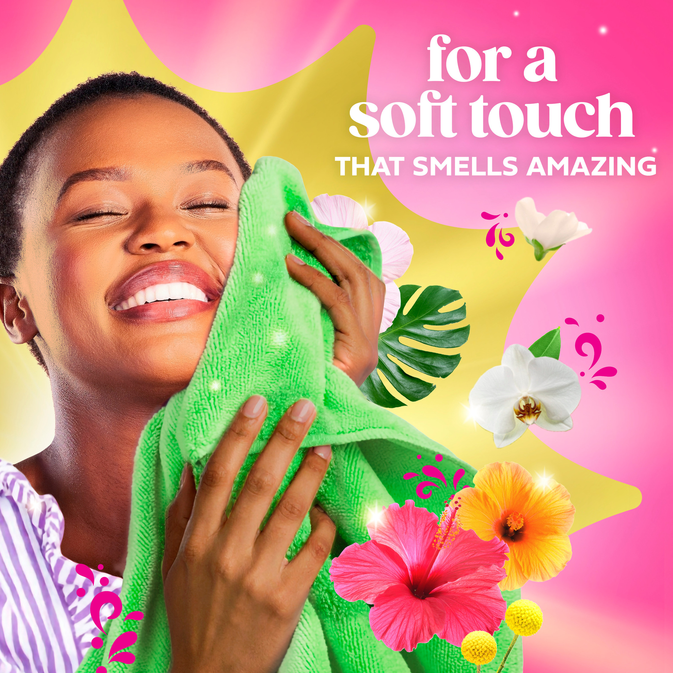 Gain Liquid Fabric Softener, Happy Hibiscus Scent, 100 fl oz photo 4