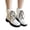 White, variant on Womens Fuzzy Ankle Boots Ladies Casual Lace Up Mid Calf Combat Booties Winter Warm Non Slip Platform Boots Black Size 6