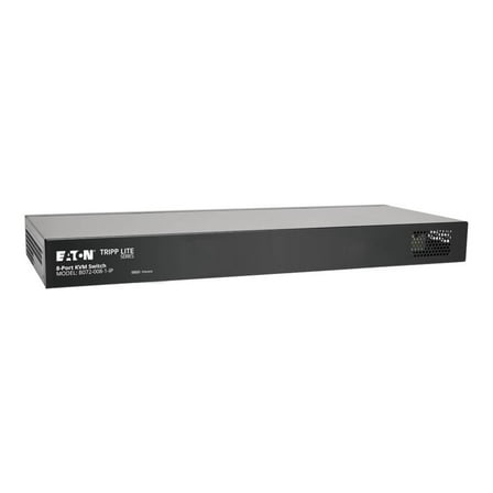 Eaton Tripp Lite Series NetCommander 8-Port Cat5 KVM over IP Switch - 1 Remote   1 Local User, 1U Rack-Mount, TAA - 8 Computer(s) - 1 Local User(s) - 1 Remote User(s) - 1920 x 1080 - 12 x Network (...