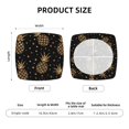 thumbnail image 6 of Gaeub Gold Glitter Pineapples Square Chair Seat Covers, Stretch Fitted Printed Chair Seat Cushion Cover for Kitchen, Office - One Size, 6 of 9