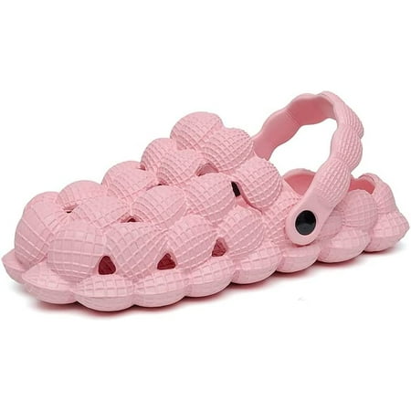 

KAQ Kids Bubble Slides Boys Girls Cute Bubble Clogs with Charms Beach Pool Massage Golf Ball Sandals Shoes House Slipper