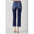 thumbnail image 4 of Risen Jeans - High-Rise Cropped Straight Leg Jeans with Distressed Raw Hem (27" Inseam) - RDP5250, 4 of 10