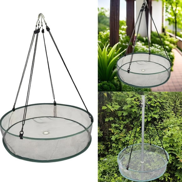 Filet de Collecte de Nourriture pour Oiseaux Facile à Installer pour sous les Mangeoires, Conception de Nettoyage Détachable Suspendue, Plateau de Capture de Nourriture pour Oiseaux