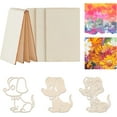 thumbnail image 3 of 30 tarjetas de visita de madera, rectangulares, de 8,4 x 5,3 cm (3,3 x 2,1 pulgadas) y 2,5 mm (0,1 pulgadas) de grosor, grabables con láser, ideales para personalizar tarjetas de regalo., 3 of 6