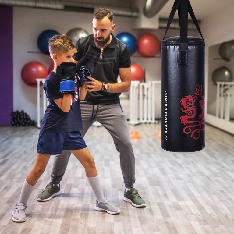 Gymax Kid's Boxing Suit Exercise Boxing Set w/ Sandbag Gloves Hook