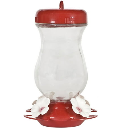 Perky-Pet 24 oz Glass Top Fill Hummingbird Feeder