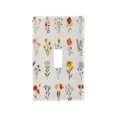 thumbnail image 2 of Switch Panel Switch Decoration 2.76x4.53x0.28 Inches Duplex Outlets Switch Plate Wall Plates Living Room Kitchen Bedroom Study Switches Cartoon Flower Variety, 2 of 8