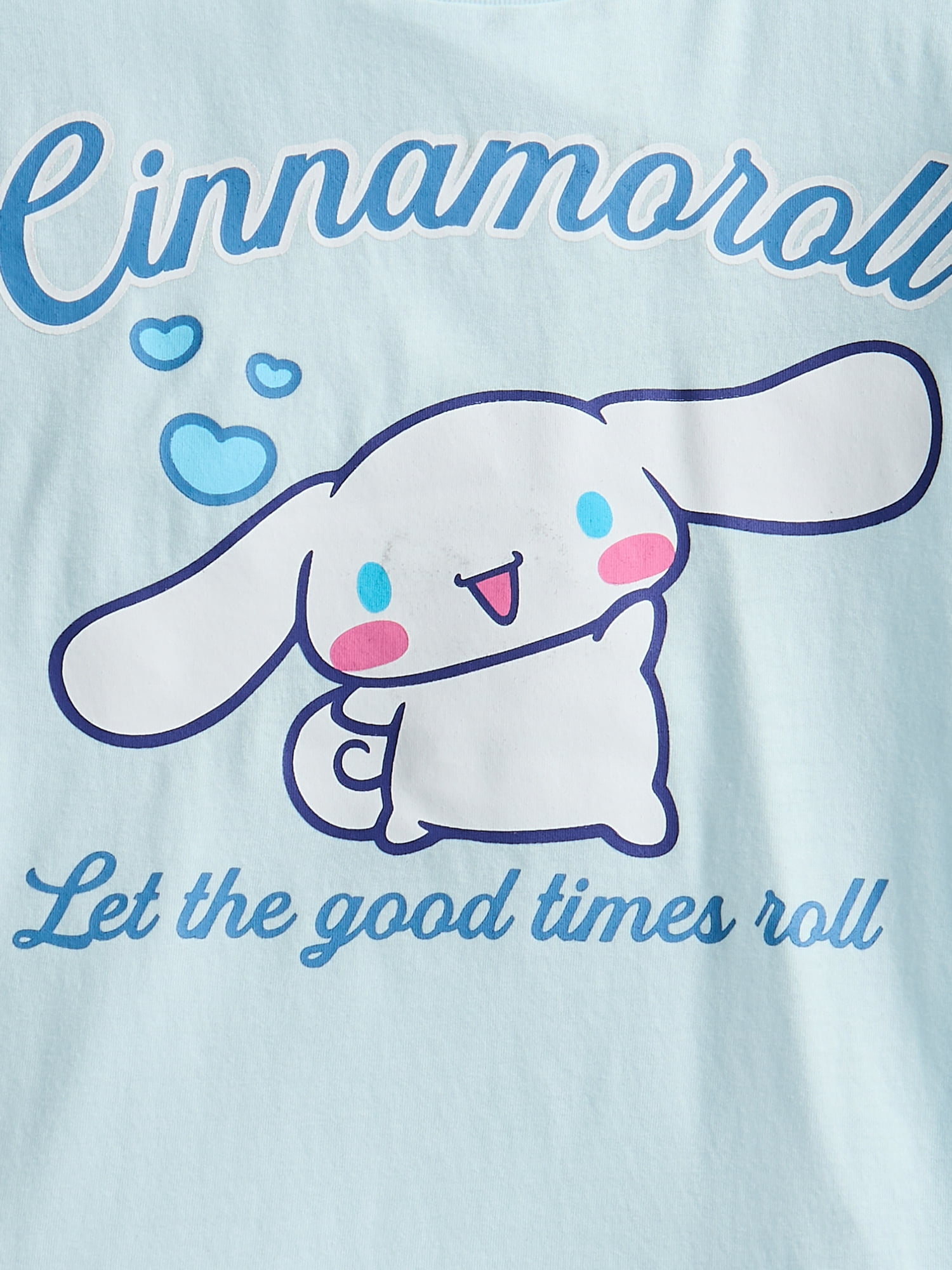 Sanrio Girls Let the Good Times Roll Graphic Tee with Short Sleeves, Sizes 4-16