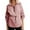 Pink, variant on Ofreoo Womens Solid Color Lapel Half Zipper Drawstring Waist Long Sleeved Side Slit Casual Sweatshirt Fall Tops for Women 2024 Deal of the Week