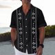 thumbnail image 2 of Hawaiian Shirt For Men, Men's Vintage Button Down Bowling Shirts Short Sleeve Summer Beach Shirt 3XL, 2 of 4
