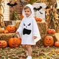 thumbnail image 6 of RUINIXCW Kids Toddler Baby Boy Girl Halloween Ghost Costume Kids Ghostface Print Cloak Hooded Cape Poncho Halloween Cosplay Party Outfit, 6 of 10