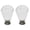 Crystal with Black Base, variant on Urbanest Crystal Anne Lamp Finial – 2 Inch Tall, Black Base– Decorative Lamp Shade Finial for Table & Floor Lamps- 2 Pieces