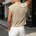 thumbnail image 5 of LIaqionyy Men's Sleeveless Shirts Crop Vest Top Crew Neck Comfortable Loose Running Pullover Tank Tops Clothes, 5 of 8