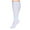 White, variant on Men's Plus Size Support High Knee Socks Solid Color Breathable Nylon Blend Compression Socks for Nursing Fitness Running All-Day Standing and Comfort