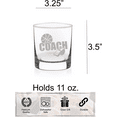 thumbnail image 5 of C&M Personal Gifts 11 oz Basketball Coach Whiskey Rocks Glass - Basketball Coach Themed Gift, 5 of 5