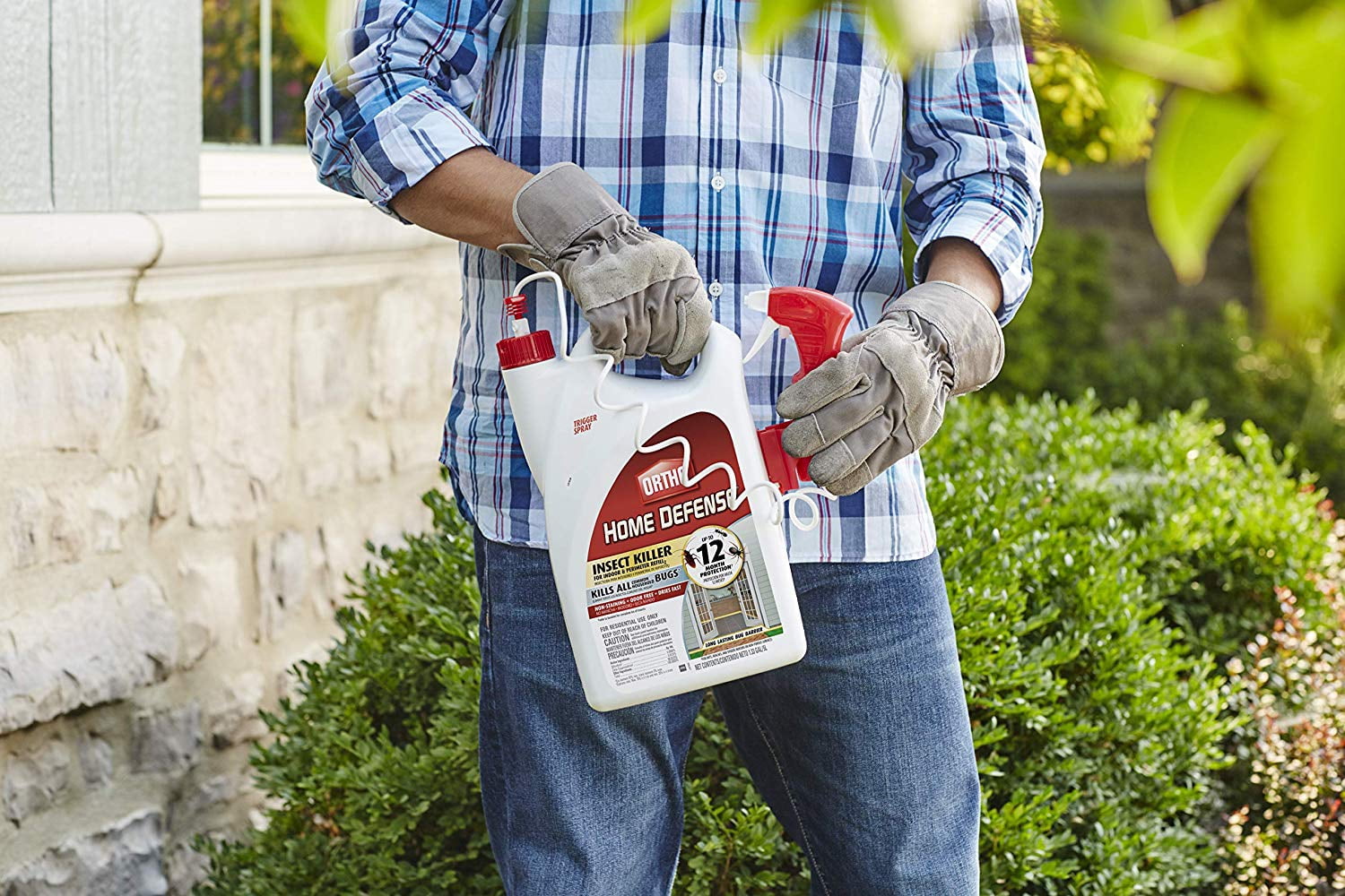 Ortho Home Defense Insect Killer for Indoor & Perimeter2 Ready-To-Use Trigger Sprayer, 1 gal. - 2 Pack