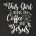 thumbnail image 5 of Wild Bobby This Girl Runs On Coffee And Jesus Inspirational/Christian Women Tri-Blend Racerback Tank Top, Vintage Black, Large, 5 of 5