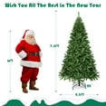 thumbnail image 4 of Costway 7.5FT PVC Christmas Tree 1346 Tips Hinged Solid Metal Leg, 4 of 11