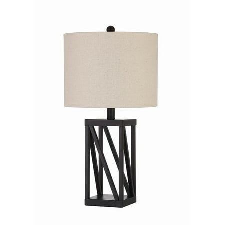 Transitional Black Table Lamp