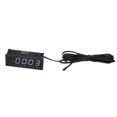 thumbnail image 2 of Maytalsory Car Clock Voltmeter Universal and Durable Accessories White 58x22mm 1Set, 2 of 6