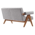 thumbnail image 5 of Modway Lyra Upholstered Modern Boucle Fabric Loveseat in Light Gray, 5 of 9