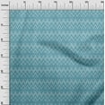 thumbnail image 3 of oneOone Rayon Teal Blue Fabric Chevron Sewing Craft Projects Fabric Prints By Yard 56 Inch Wide, 3 of 4