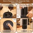 thumbnail image 3 of Molinillo de Café Eléctrico Portátil con 30 Ajustes, Molinillo Compacto para Viajes, Recargable por USB., 3 of 5