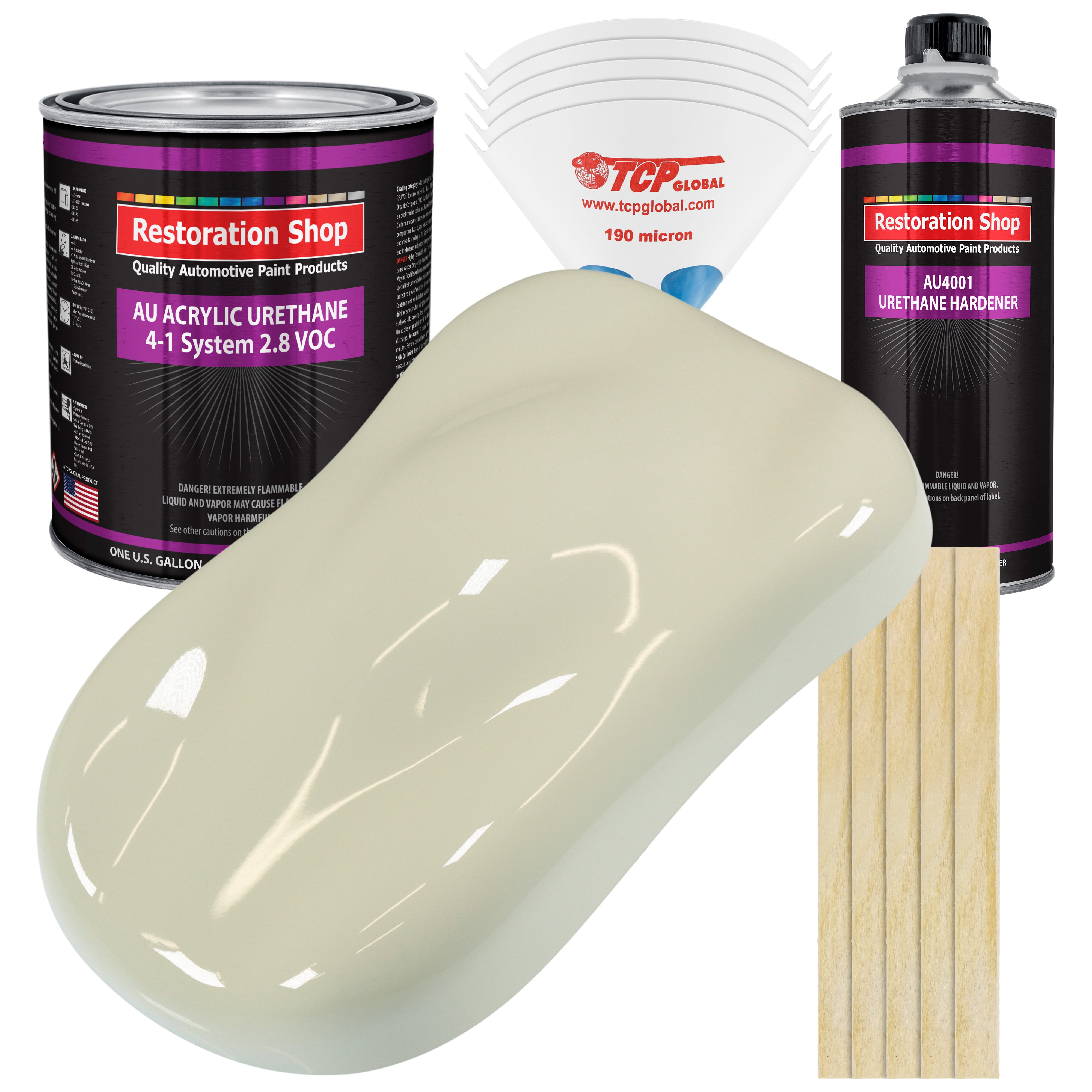 Restoration Shop Grand Prix White Acrylic Urethane Auto Paint Complete