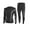 Gray, variant on FNFYFH Thermal Underwear for Women Men Long Johns Set Quick Dry Skintight Sport Base Layer Bottom Top for Skiing Cycling