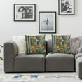 thumbnail image 3 of Acheng Lumber Pillow Covers Green Succulent Cactus Orange Flowers Tropical Exotic Desert Plants Square Decorative Cushion Case for Couch Sofa Chair Bed,2 Pcs White, 3 of 6