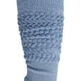 thumbnail image 6 of 3 Pairs Cotton Slouch Cotton Socks Extra Heavy and Extra Long Shoe Size 5-10 (Light Blue), 6 of 12