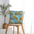 thumbnail image 5 of Pofeuu Sunflowers Print Double-sided plush pillowcase Square Throw Pillow Covers Pillows Cover for Living Room Bedroom Sofa Couch Cushion Cover（No pillow core）-26"x26", 5 of 7