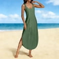 thumbnail image 5 of Vestido Largo de Manga Larga para las Mujeres Color Sólido Cuello Redondo Suelto Medio Ternera Vestido de Noche, Vestido Casual de Manga Larga para las Mujeres, 5 of 5