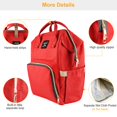 thumbnail image 5 of Mummy Diaper Bag Backpack Water-Resistant Large Capacity Travel Nappy Backpack Baby Nursing Handbag for Mom Dad Baby Care, 5 of 7