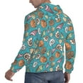 thumbnail image 6 of Picia Cute Conch Pattern Casual Men's Hoodie - Lightweight Hooded Sweatshirt with Kangaroo Pocket, Comfortable Pullover for Everyday, Travel-4X-Large, 6 of 7