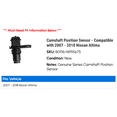 thumbnail image 2 of Camshaft Position Sensor - Compatible with 2007 - 2018 Nissan Altima 2008 2009 2010 2011 2012 2013 2014 2015 2016 2017, 2 of 2